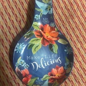 The Pioneer Woman Blue Floral Spoon Rest